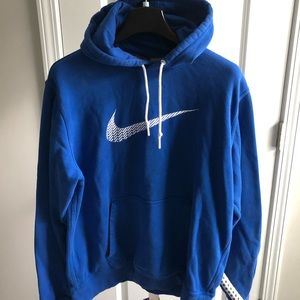 Nike Blue Hooded Sweatshirt with Pockets